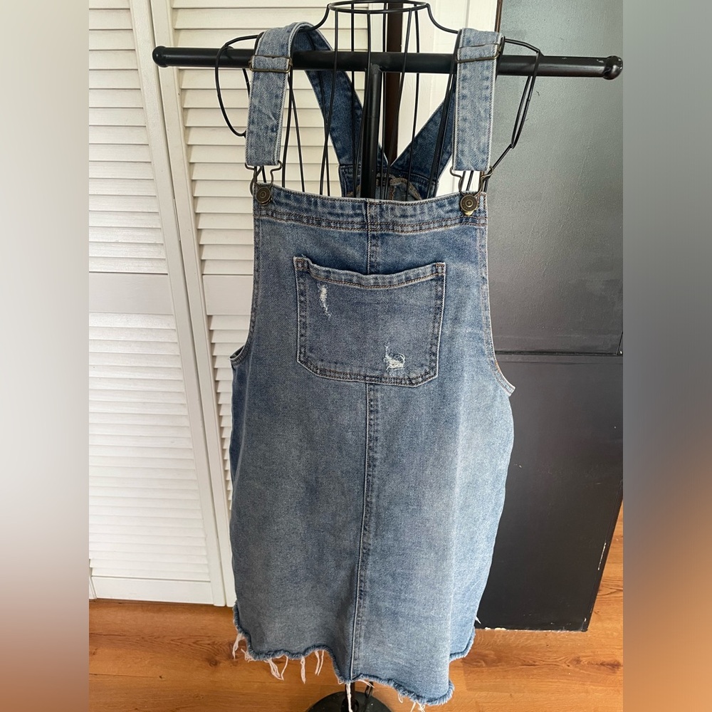 Denim Overall Dress
